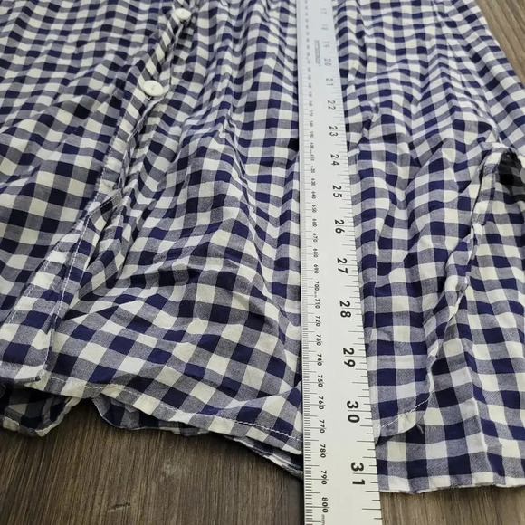 Tommy Bahama Women's Shirt Dress Size M Multicolor 100% Cotton Check Long Sleeve - Picture 5 of 7